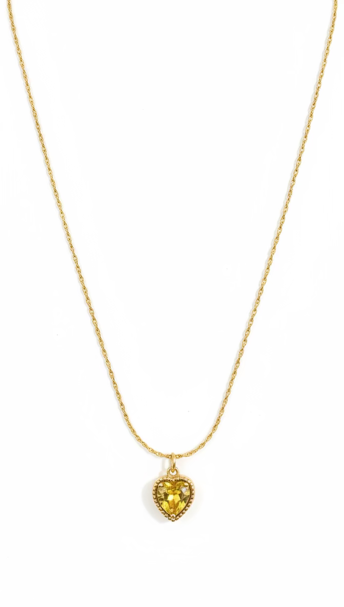 Gold Heart Pendant Necklace | Anti-Tarnish Minimalist Jewelry