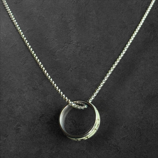 Luminous Heartbeat Rhythm Ring Pendant Necklace - rykardia