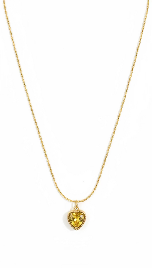 Gold Heart Pendant Necklace | Anti-Tarnish Minimalist Jewelry