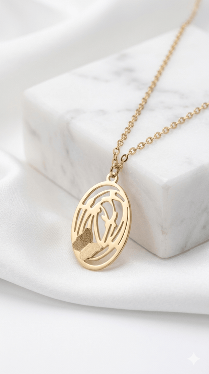 Anti-Tarnish Gold Butterfly Pendant Necklace - rykardia