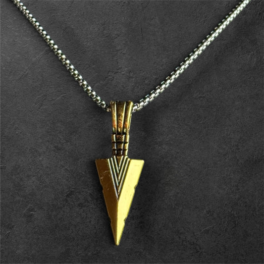 Artisan Crafted Arrowhead Pendant Necklace for Men - rykardia