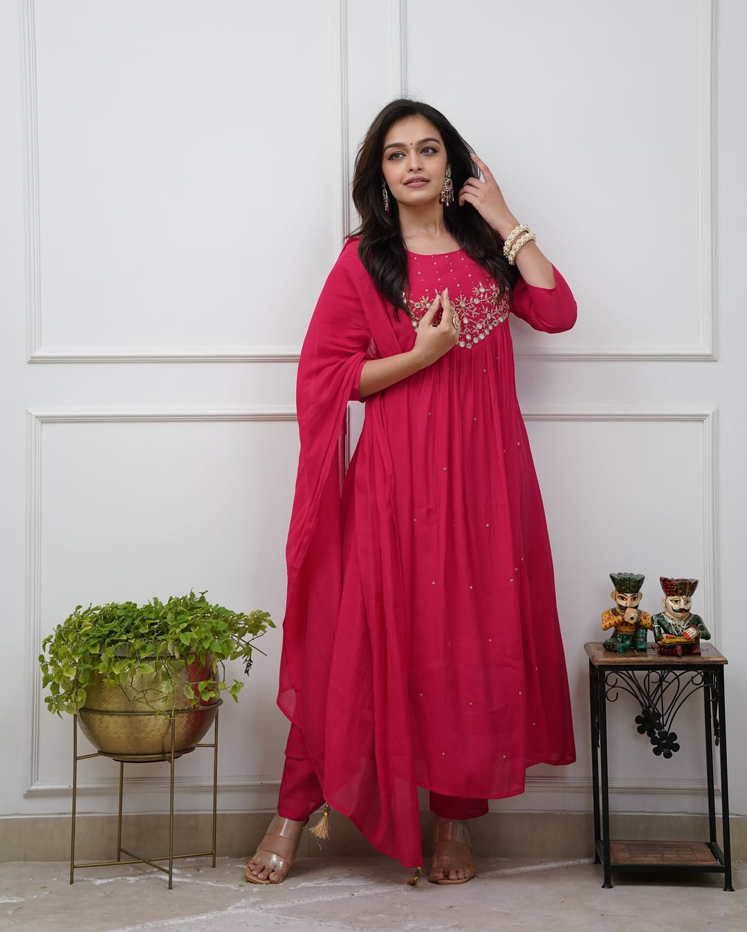 Elegant Cotton Mirror - Work Kurti & Pant Set - rykardia