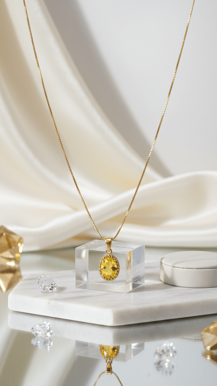 Gold Oval Pendant Necklace | Anti-Tarnish Minimalist Jewelry - rykardia