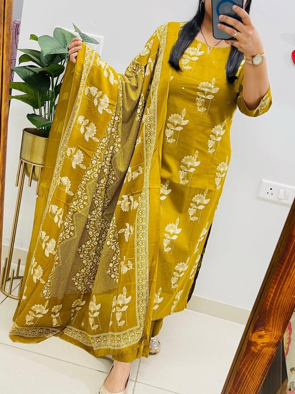 Premium Discharge Print Cotton Set with Handcrafted Details - rykardia