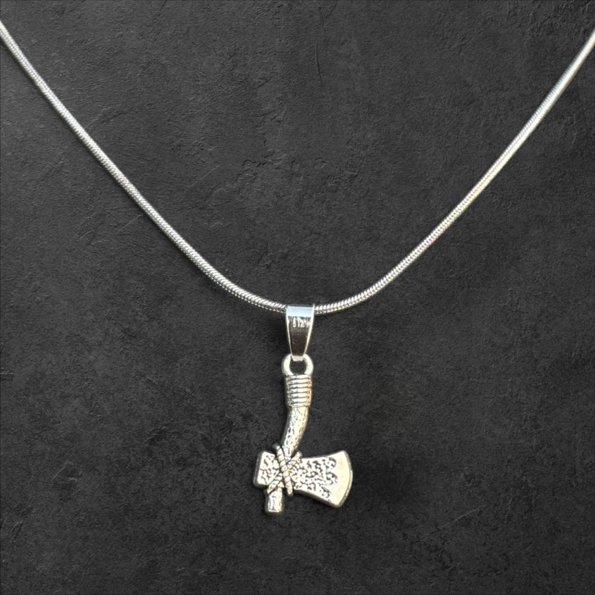 Viking Battle Axe Pendant Necklace for Men - rykardia