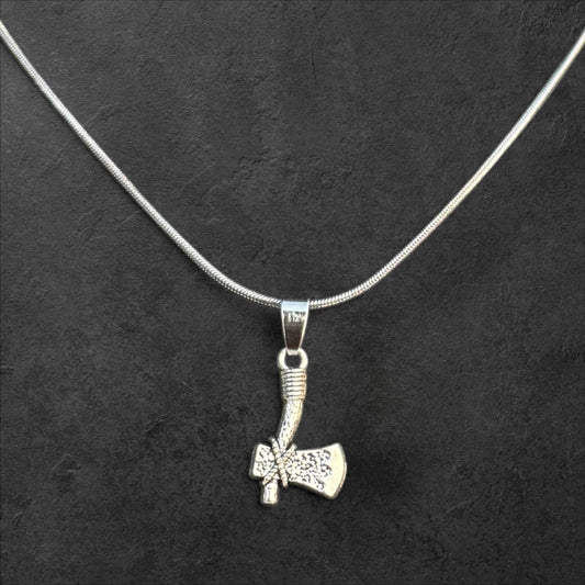 Viking Battle Axe Pendant Necklace for Men - rykardia
